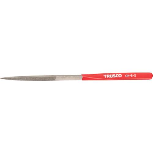 トラスコ TRUSCO ダイヤモンドヤスリ 鉄工用#140 三角 1本入 全長200mm(8本組サイ...