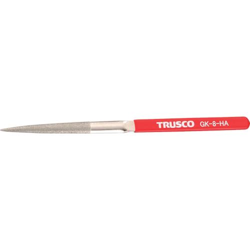 トラスコ TRUSCO ダイヤモンドヤスリ 鉄工用#140 半丸 1本入 全長200mm(8本組サイ...