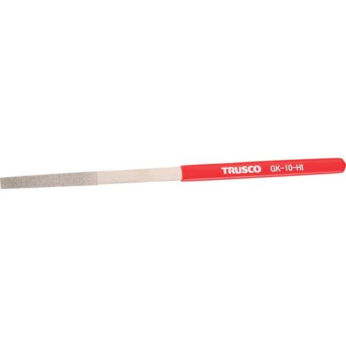 トラスコ TRUSCO ダイヤモンドヤスリ 鉄工用#140 平 1本入 全長185mm(10本組サイ...