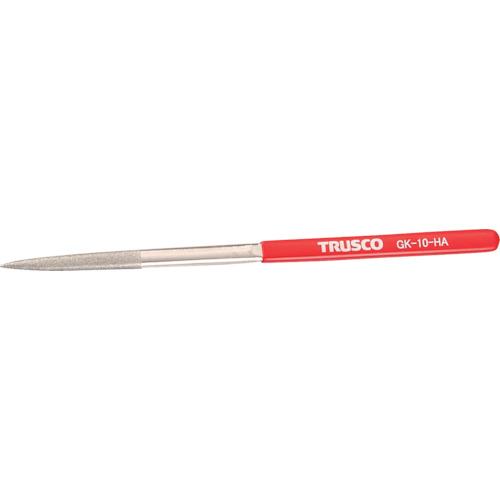 トラスコ TRUSCO ダイヤモンドヤスリ 鉄工用#140 半丸 1本入 全長185mm(10本組サ...