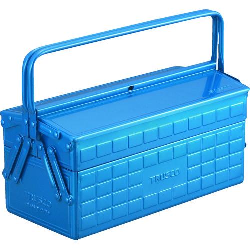 トラスコ TRUSCO 2段工具箱 350X160X260 ブルー ST-3500-B