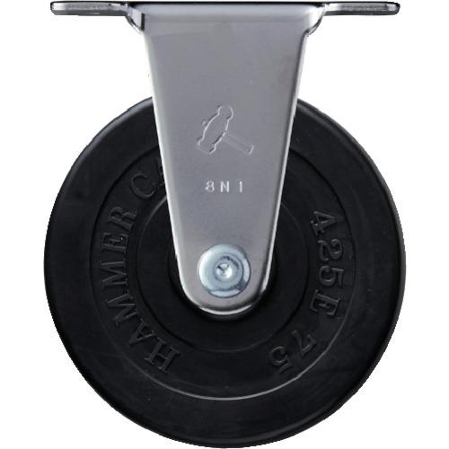 ハンマー Eシリーズオールステンレス 固定式ゴム車輪 75mm 320ER-R75