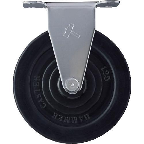 ハンマー Eシリーズオールステンレス 固定式ゴム車輪 125mm 320ER-R125