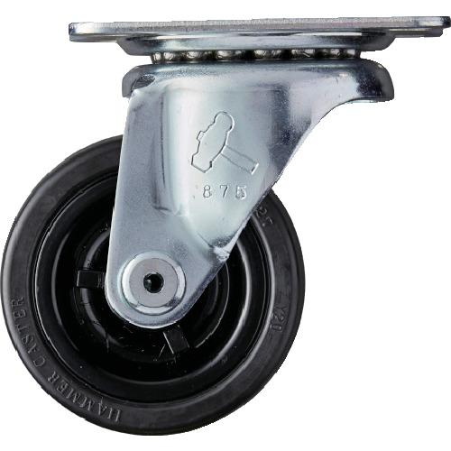 ハンマー 旋回式ゴム車輪 65mm 420G-R65