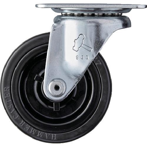 ハンマー 旋回式ゴム車輪 75mm 420G-R75