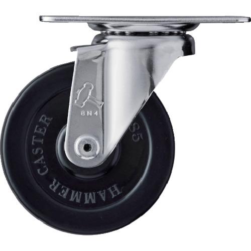 ハンマー 旋回式ゴム車輪 85mm 420E-R85