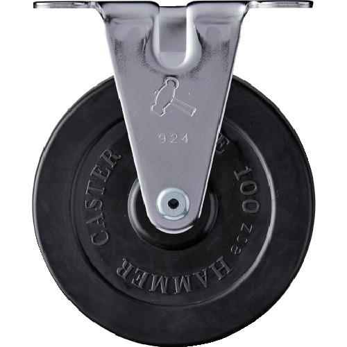ハンマー 固定式ゴム車輪 100mm 420ER-R100