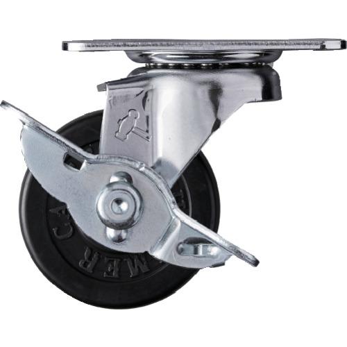 ハンマー Eシリーズ旋回式ゴム車輪 50mm ストッパー付 415E-R50