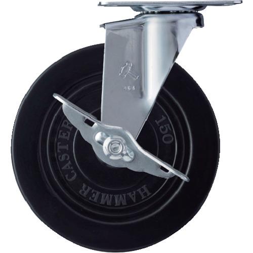 ハンマー Eシリーズ旋回式ゴム車輪 150mm ストッパー付 415E-R150