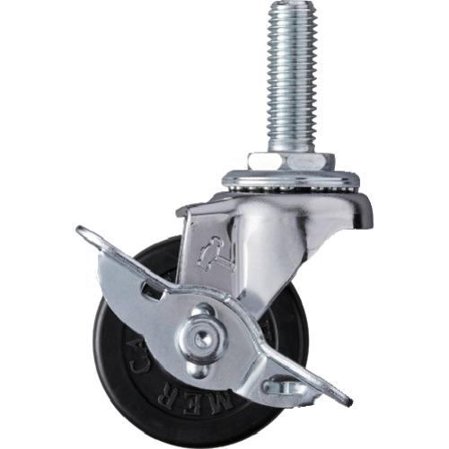 ハンマー ねじ込み旋回式ゴム車輪 50mm ストッパー付 415EA-R50