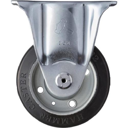 ハンマー 固定式ゴム車輪 100mm 420SR-R100