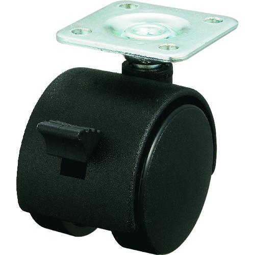 ユーエイ プレート式 自在 双輪キャスター ナイロン 車輪径40mm ストッパー付き OTHERS ...