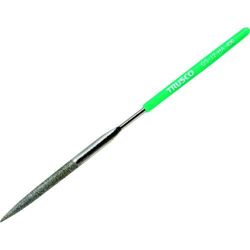トラスコ TRUSCO ダイヤモンドヤスリ 精密用#400 半丸 1本入 全長140mm(12本組サ...