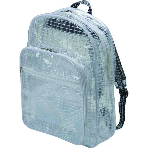 トラスコ TRUSCO エンジニアクリアバッグ リュックタイプ 420×300×100 TDEB10...