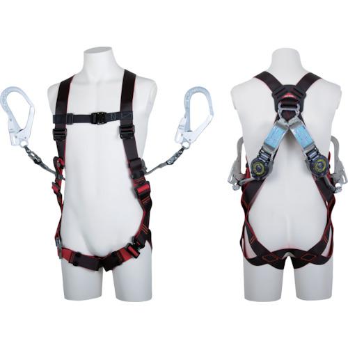 ツヨロン TSUYORON レヴォハーネス ツインランヤード付き ロック機構付き巻取式SRリトラ 黒...