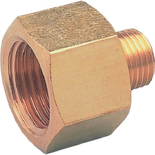 アソー ASOH 異径内外ソケット PT1/4外×PT1/8内(RoHS) NF-1021R