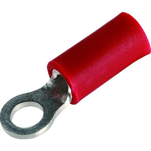 トラスコ TRUSCO 絶縁被覆付圧着端子 ストレート形 丸形(100個入) T-RAV1.25-S...