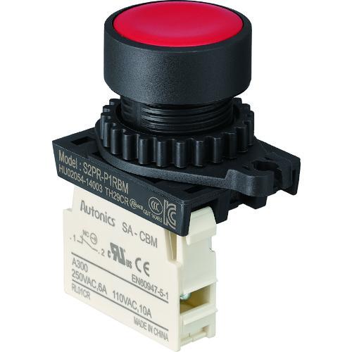 トラスコ TRUSCO 押しボタンスイッチ Φ25 1b 赤 25P-1BM-R