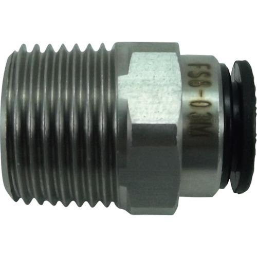 チヨダ ファイブSUSメイルコネクタ 8mm・R3/8 FS8-03M  (SUS303シリーズ)
