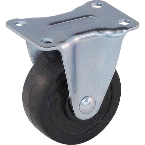 ユーエイ プレート式 固定 キャスター ゴム 車輪径50mm  Gタイプ GR型 取付寸法45×25...