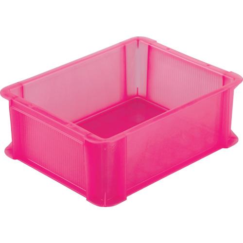 トラスコ TRUSCO スケルトンカラーコンテナ スケルコン 9L 透明レッド TSK-910R