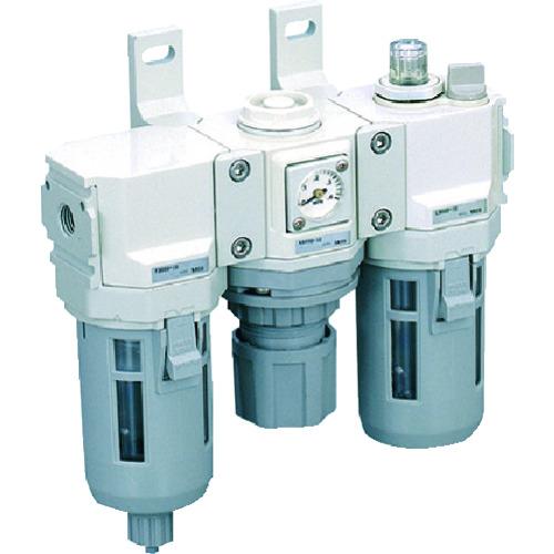 シーケーディー CKD FRLユニット F.R.Lコンビネーション 標準白色シリーズ Rc3/8 ル...