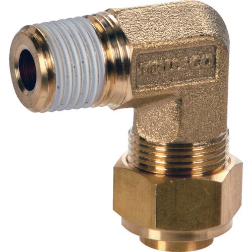 トラスコ TRUSCO クイックシール継手 エルボ φ6X4 呼びR1/4 TS-6X4-02LM