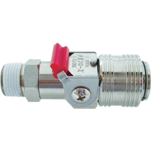 チヨダ 金属カップリング メガフローXパージ付真鍮R1/4 MFXP-02M-B