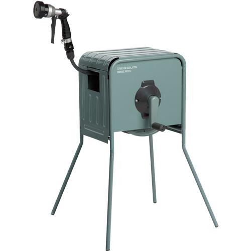 タカギ ホースリール 金属製ホースリール リフトメタル カバー付き 20m RFC320GY