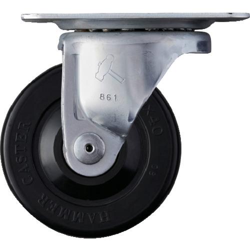 ハンマー Gシリーズ旋回式ゴム車輪 100mm 440G-R100