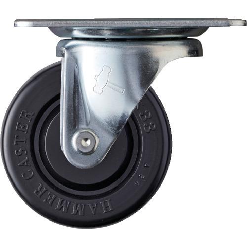 ハンマー Gシリーズ旋回式ゴム車輪 75mm 440G-R75