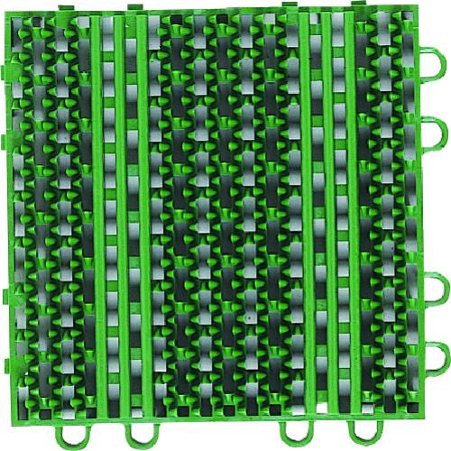 コンドル エバック 屋外用マット ライナーハードマット 本駒 緑 F-120-HK  GN