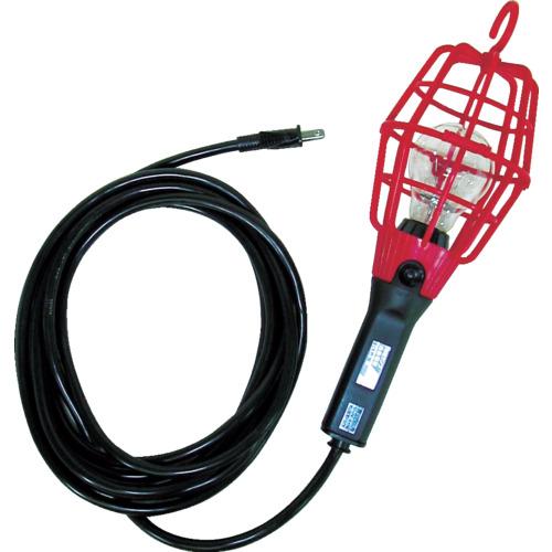 ハタヤ 補助コードランプ 60W耐震電球付 電線5m ランプガード赤 ILI-5R