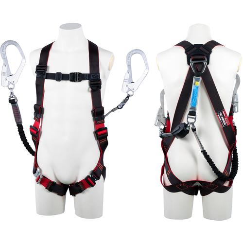 ツヨロン TSUYORON レヴォハーネス ダブルランヤード付き ロック機構付き巻取式コルトリトラ+...