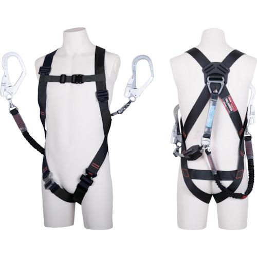 ツヨロン TSUYORON ライトハーネス ダブルランヤード付き ロック機構付き巻取式コルトリトラ+...