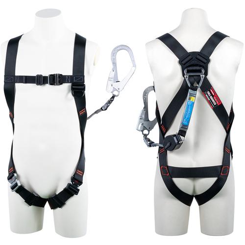 ツヨロン TSUYORON ライトハーネス シングルランヤード付き ロック機構付き巻取式コルトリトラ...