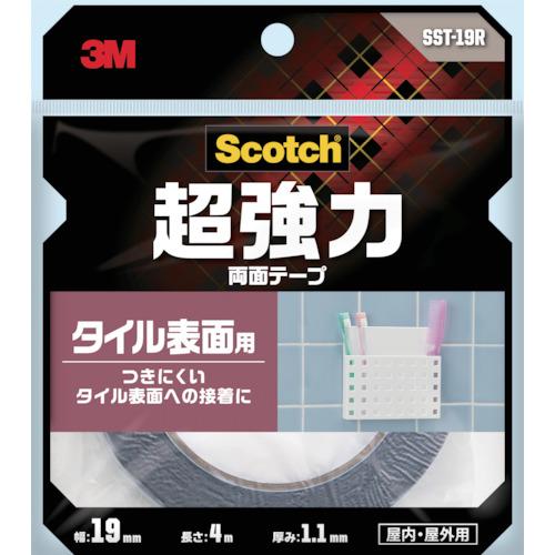 スリーエム 3M スコッチ 超強力両面テープ タイル表面用 19mm×4m SST-19R