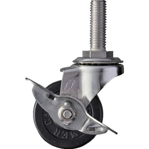 ハンマー EAシリーズオールステンレス 旋回式ゴム車輪50mm ストッパー付 315EA-R50