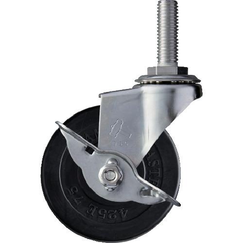 ハンマー EAシリーズオールステンレス 旋回式ゴム車輪75mm ストッパー付 315EA-R75