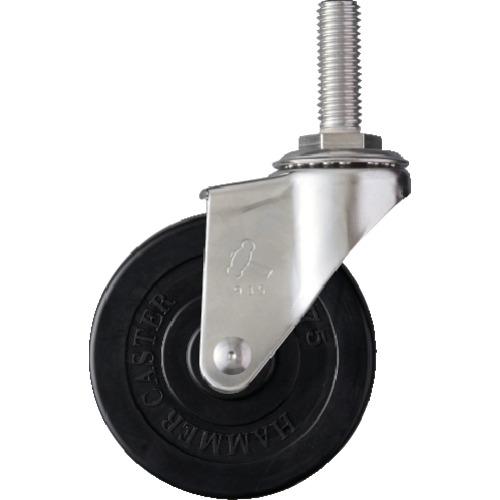 ハンマー EAシリーズオールステンレス 旋回式ゴム車輪 75mm 320EA-R75