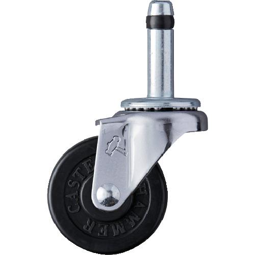 ハンマー 差込み旋回式ゴム車輪 50mm 420K-R50