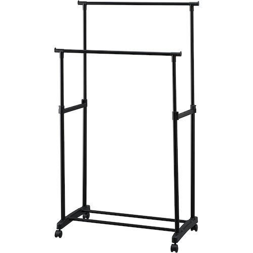 アイリス IRIS 100968 パイプハンガー ダブルタイプ ブラック PE-E280R