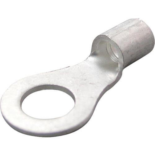 ニチフ 裸圧着端子 R形(100P)より線2.63~4.6 外寸8 R 3.5-4