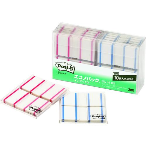 スリーエム 3M まとめ買い ポスト・イット インデックス 44X23mm 500枚X2色 6821...