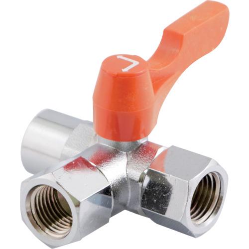 アソー ASOH エースボール3W 横型三方弁 内X内ネジ型 PT1/4 BT-1222R