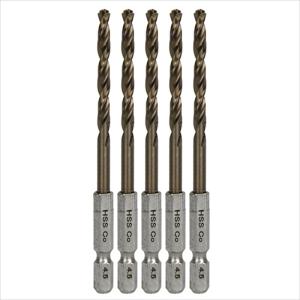 SK11 六角軸Coステンドリル 普通 4.5mm 5pcs