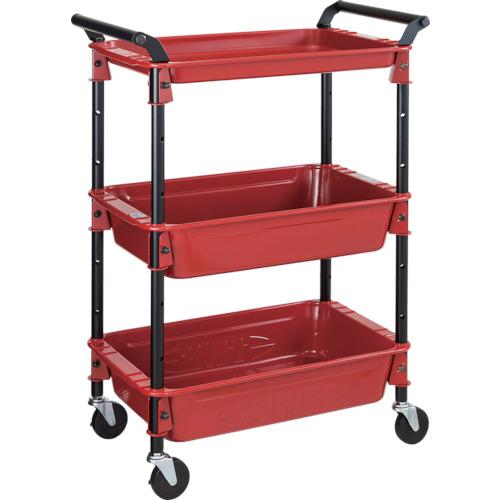 トラスコ TRUSCO ツールワゴンロイヤル 586X320X833 深2浅1 赤 TWR-4 R(...