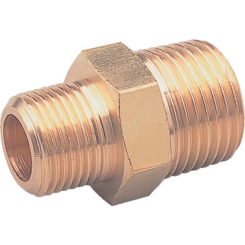 アソー ASOH 異径六角ニップル PT1/2×PT3/4 NE-1046