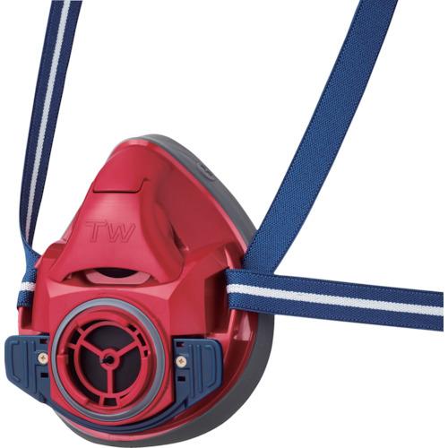 シゲマツ 防じん・防毒マスク TW01C レッド(M)(32717) TW01C-RD-M