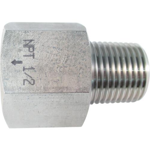 アソー ASOH ステンレス製 変換内外ソケット 外PT1/2×内NPT1/2 NF-8344